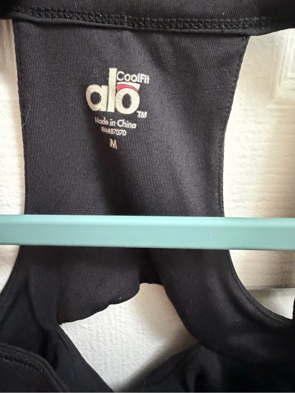 ALO Yoga Black Racerback Tank with Cutout Back